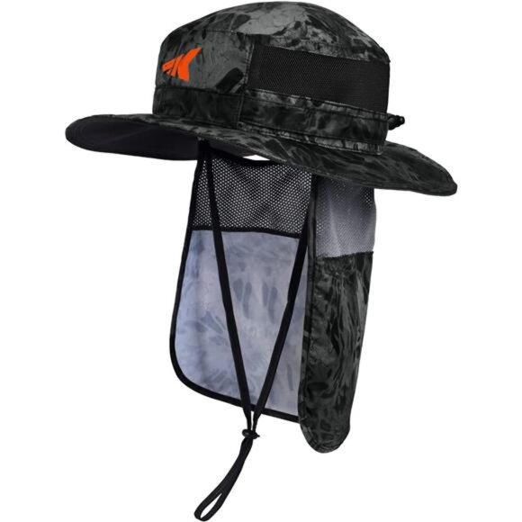 KastKing UPF 50 Boonie Hat Fishing Hat with Removable Neck Flap Sun Hats for Men - Picture 1 of 6